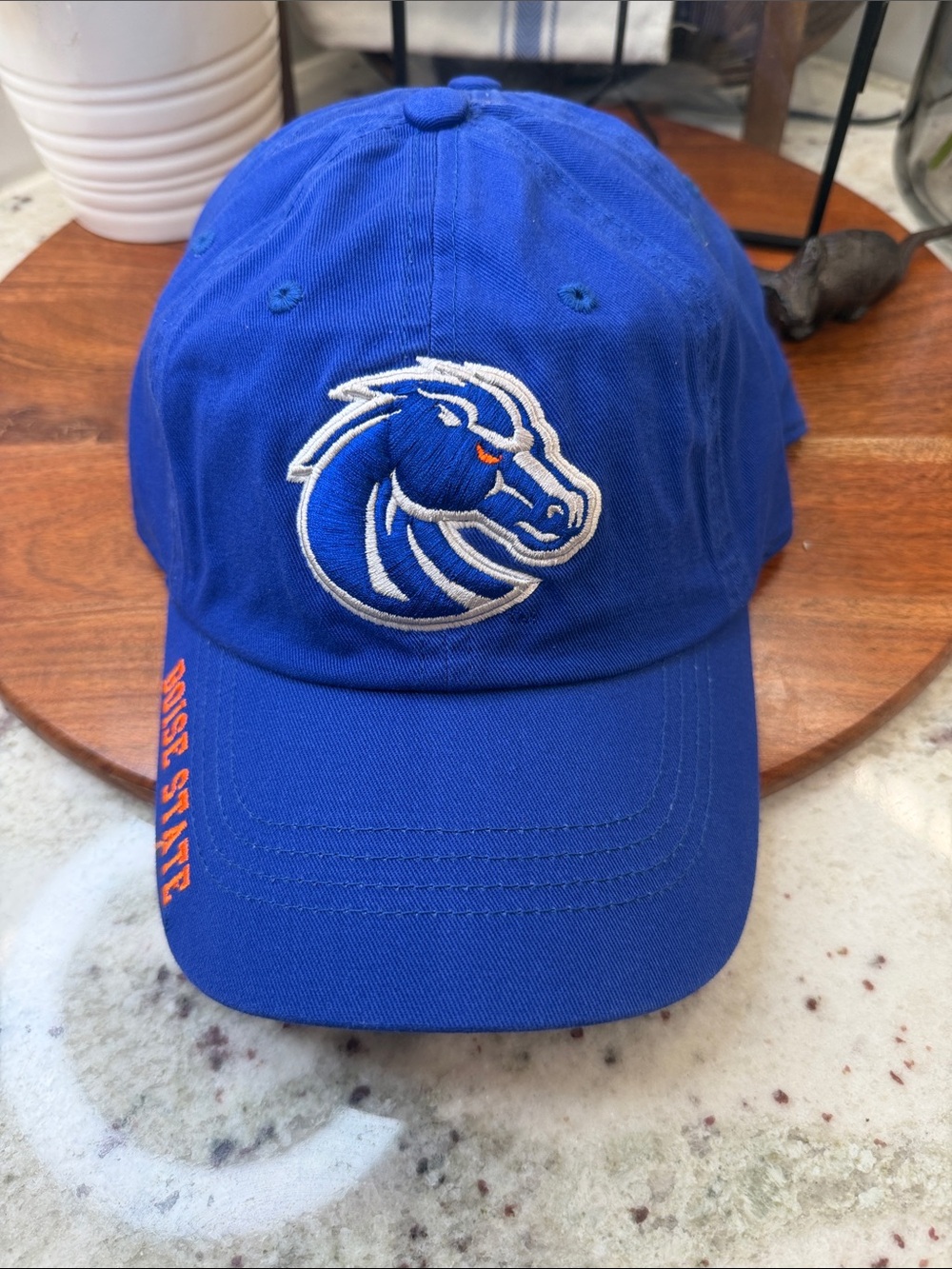Boise State Blue Broncos Logo Baseball Cap- Set of 2